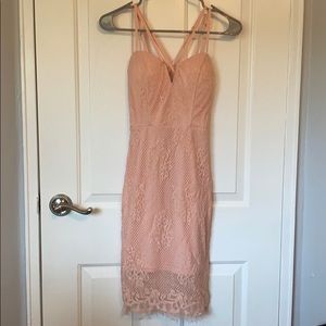 Light pink lace dress